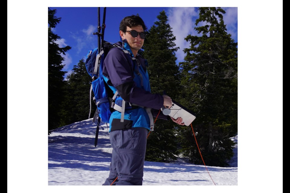 Richmond resident Robert Button testing the prototype of the Zoa PL1 on the mountains     