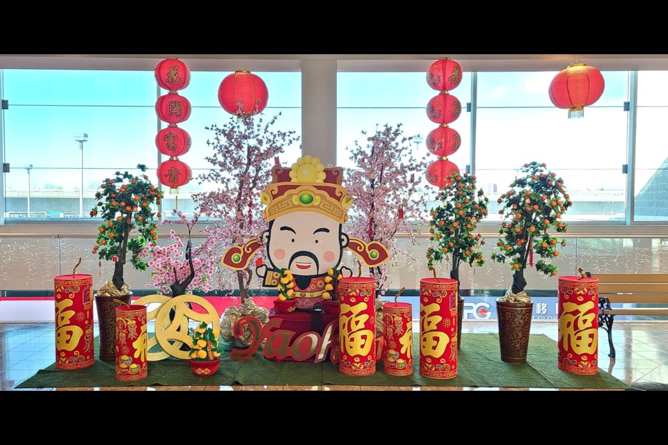 The photo of Money God was taken at Yaohan Centre. 