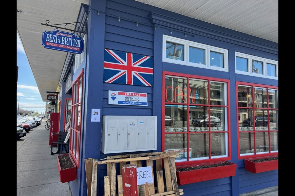 The Best of British Shop and the Sweet Shoppe on First Avenue in Steveston are looking for a new owner for the business.
