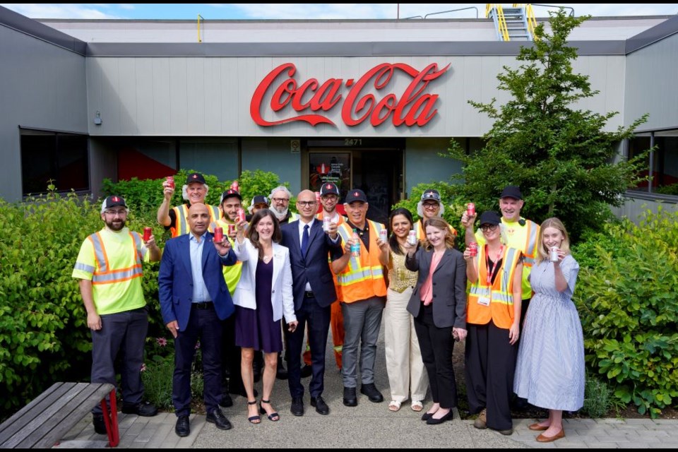 Coke Canada Bottling invested $12 million into its Richmond facility to create a can production line.