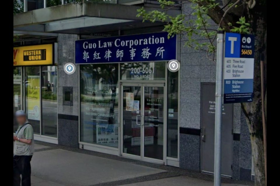 Guo Law Corporation was located at 200-6061 No. 3 Rd.