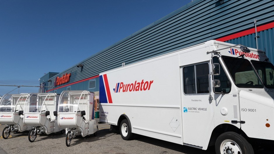 Purolator electric truck