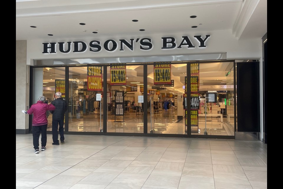 The Bay in Richmond is advertising its closing sales.
