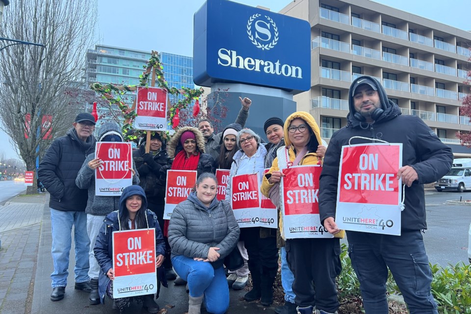 The strike at Sheraton Vancouver Airport has entered its sixth month.