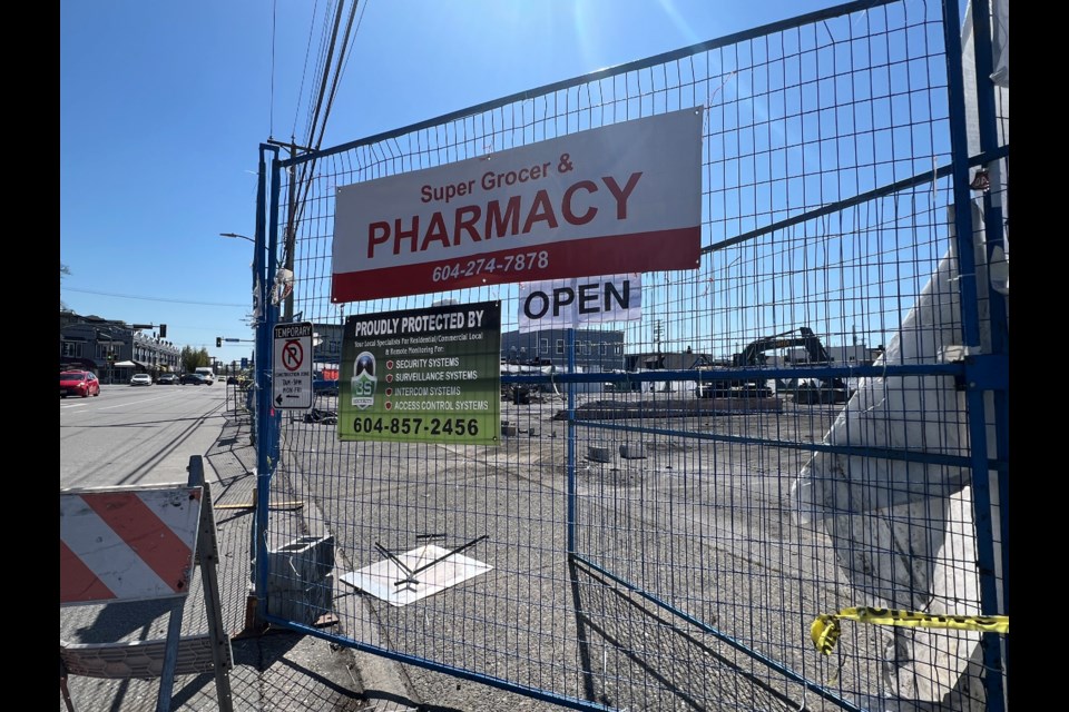 Clean-up for Steveston's Super Grocer & Pharmacy is nearing the end after it was burned down on Jan. 26.