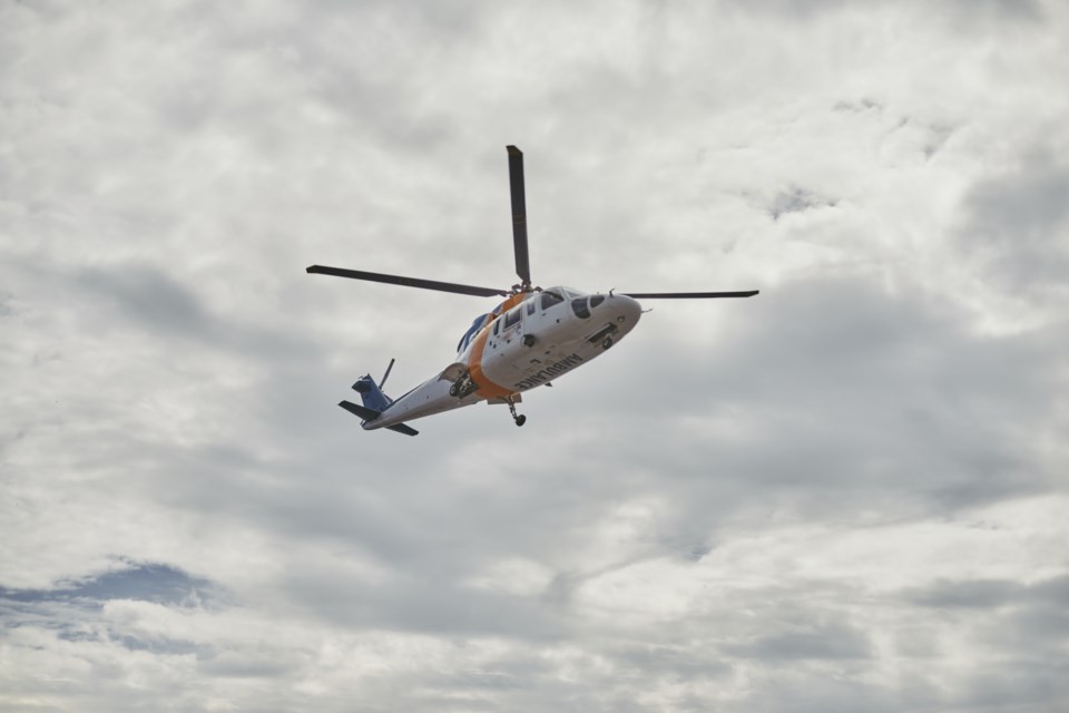 Richmond-based Helijet International's Sikorsky S-76A helicopter arrived in Ukraine for humanitarian aid.