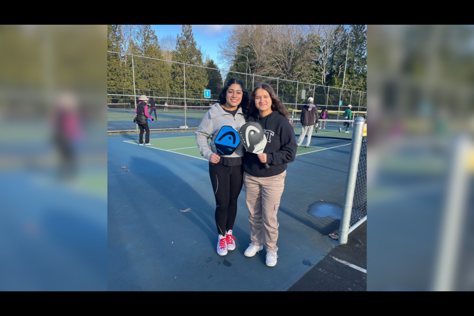 Alexandra Mejia and Maya Parmar, Grade 11 students from Cambie secondary, are hosting a charity pickleball tournament to raise funds for cancer research.
