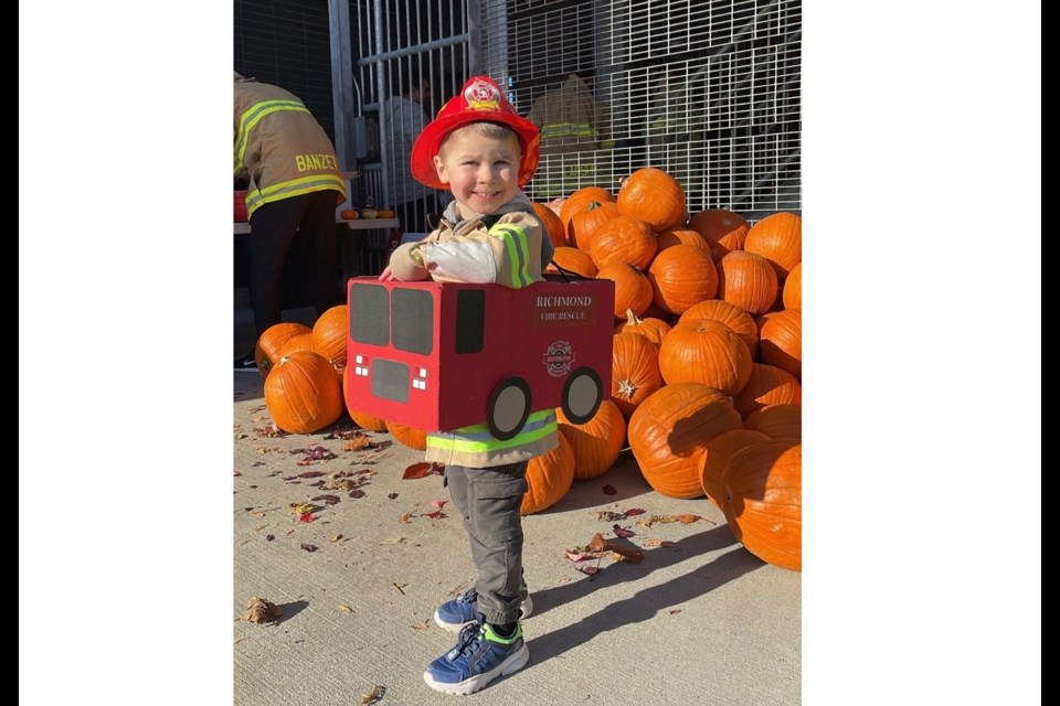 Richmondites gathered at the Steveston Fire Hall last weekend to drop pumpkins for a good cause.
