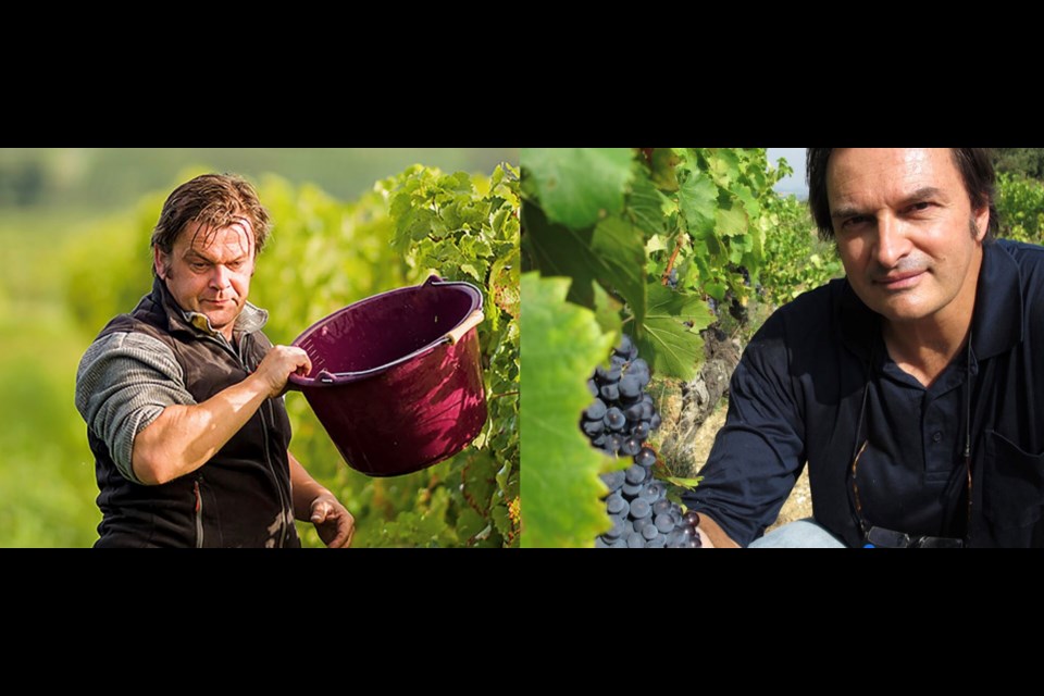 The biodynamic wines of Frédéric Sigonneau (left) and Bernard Duseigneur (right) are featured at the Boulevard Kitchen & Oyster Bar Wine Pairing Dinner. 