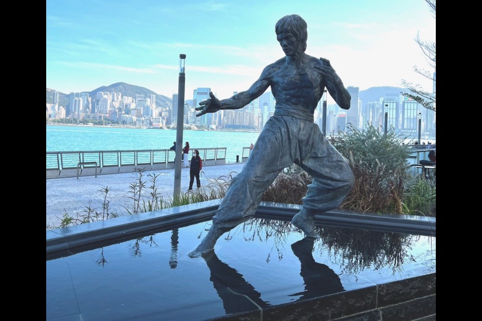 A great (free) thing to do in Hong Kong is to walk the Avenue of Stars, where you will see a statue of Bruce Lee.