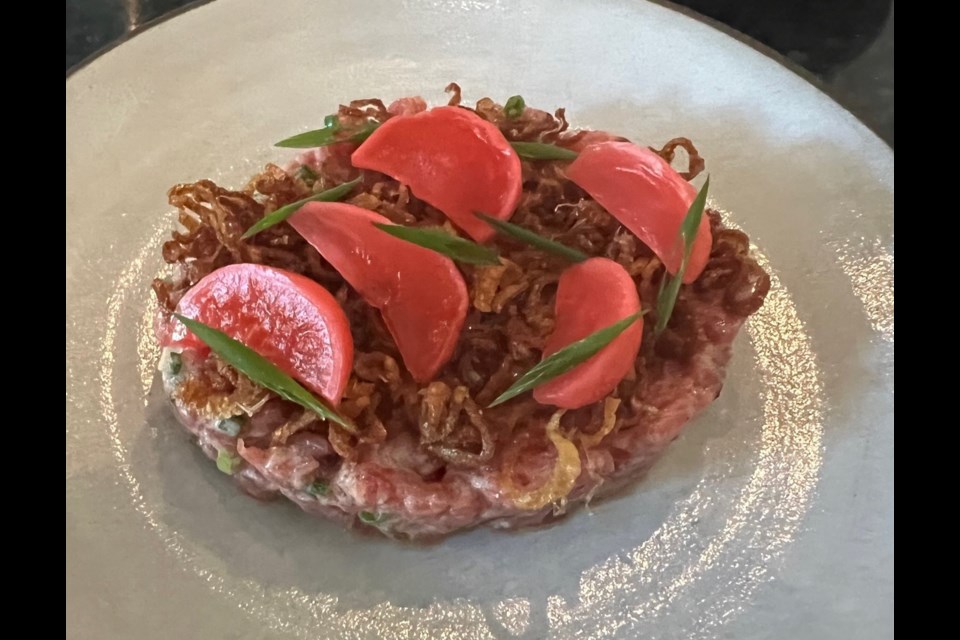 One of Barbara’s signature dishes is their beef tartare