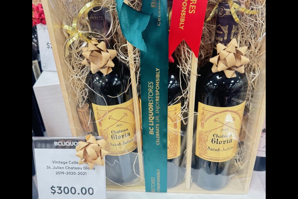 The Richmond Brighouse BC Liquor Store has a three-bottle vertical of Chateau Gloria from 2019 to 2021.