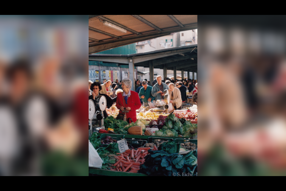 The outdoor market at the Mercato di Sant’Ambrogio, Florence.