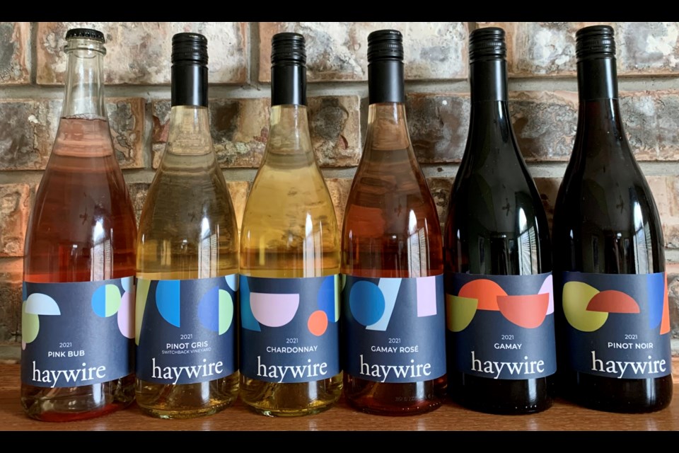 Brand New Bold Labels for 2021 Haywire Wines in their rebrand.
