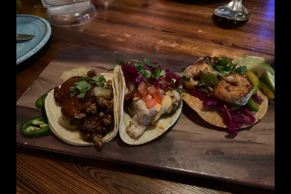 Softshell tacos are a perfect pairing for tequila cocktails.