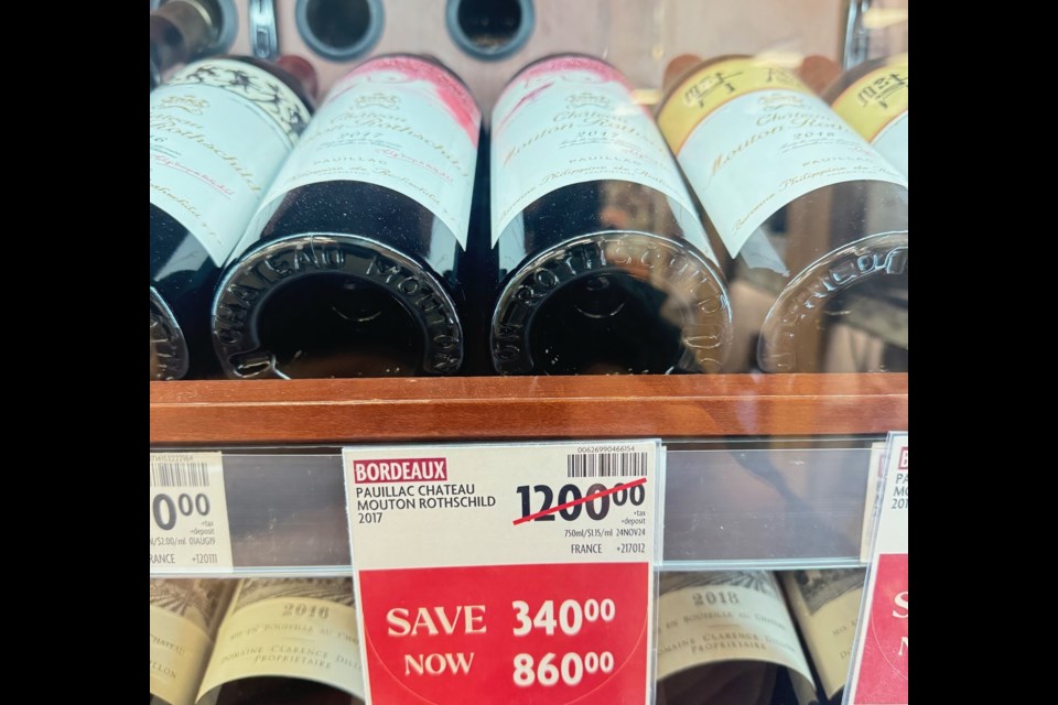 With the GST exemption period, you can save over $400 on a bottle of Mouton Rothschild 2017.
