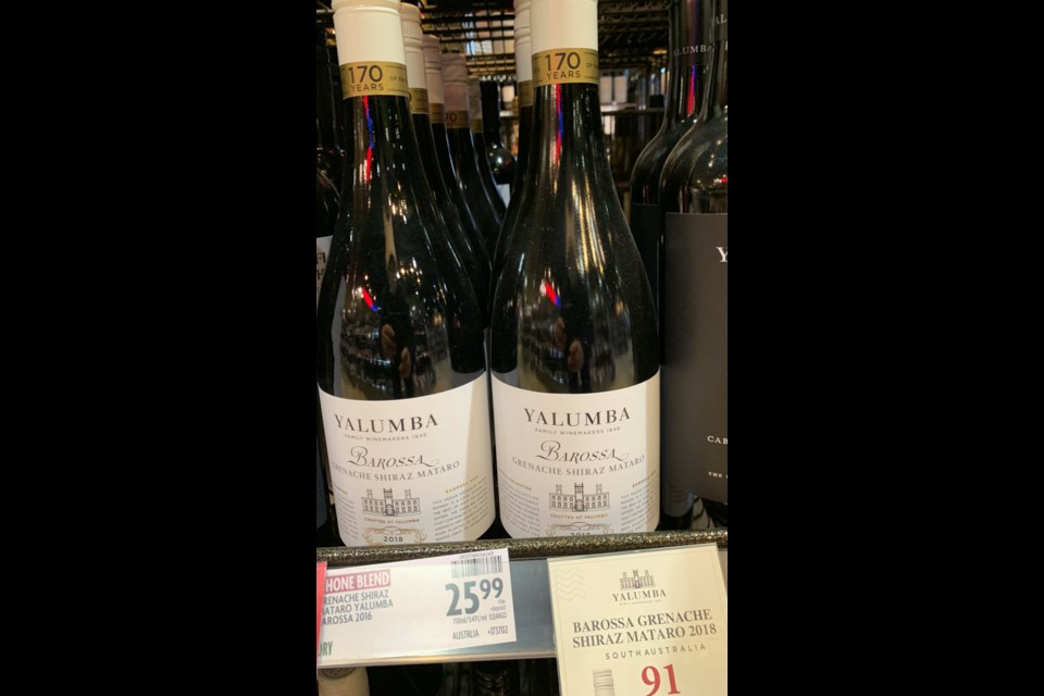 The Yalumba GSM from the famous Barossa Valley has three delicious grapes in the blend.