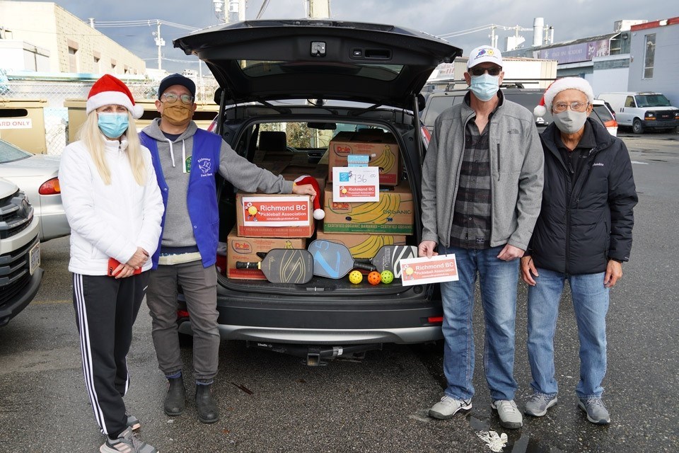 The Richmond BC Pickleball Association stepped up over the holidays for the Richmond Food Bank