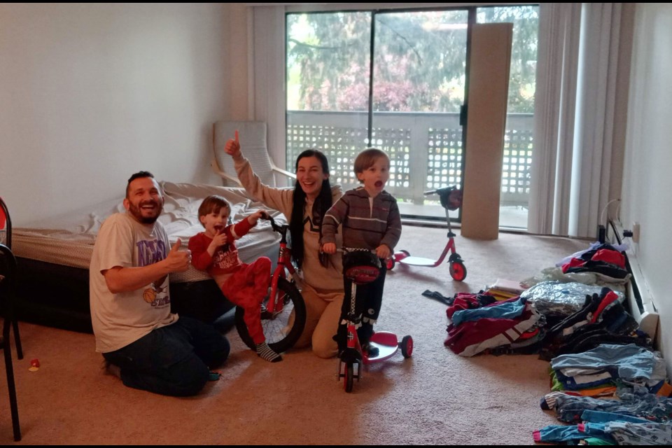 This Ukrainian family has just arrived in Canada and moved into a condo in Richmond