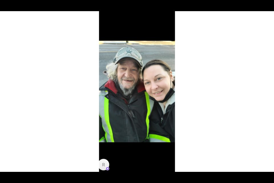 Cowboy, aka Daryl Netzlaw, with his daughter, Jen Netzlaw