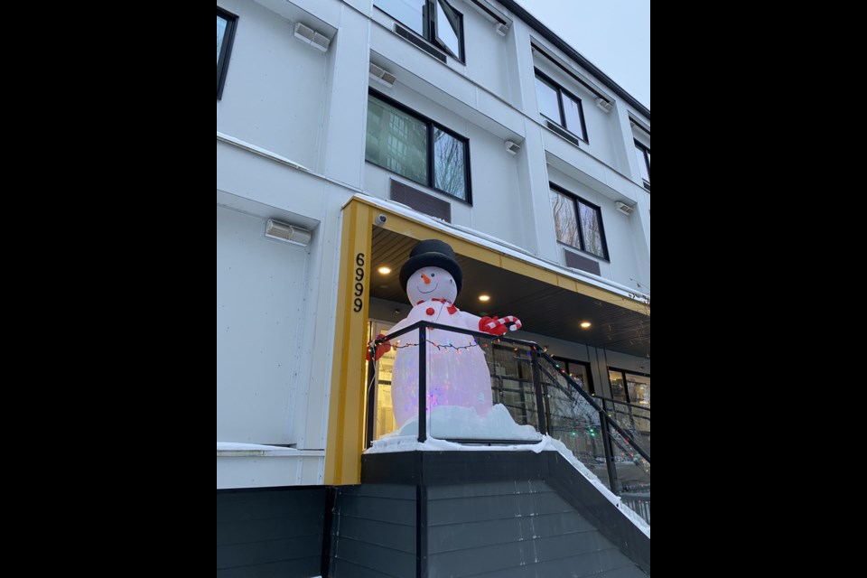 Tenants at the temporary modular housing on Alderbridge are celebrating the holidays on their own terms.