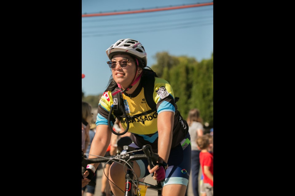 This year, Andrea Lee will cycle for 100 kilometres in sizzling hot weather in August to honour her father's life and raise money for a good cause.  Photo submitted