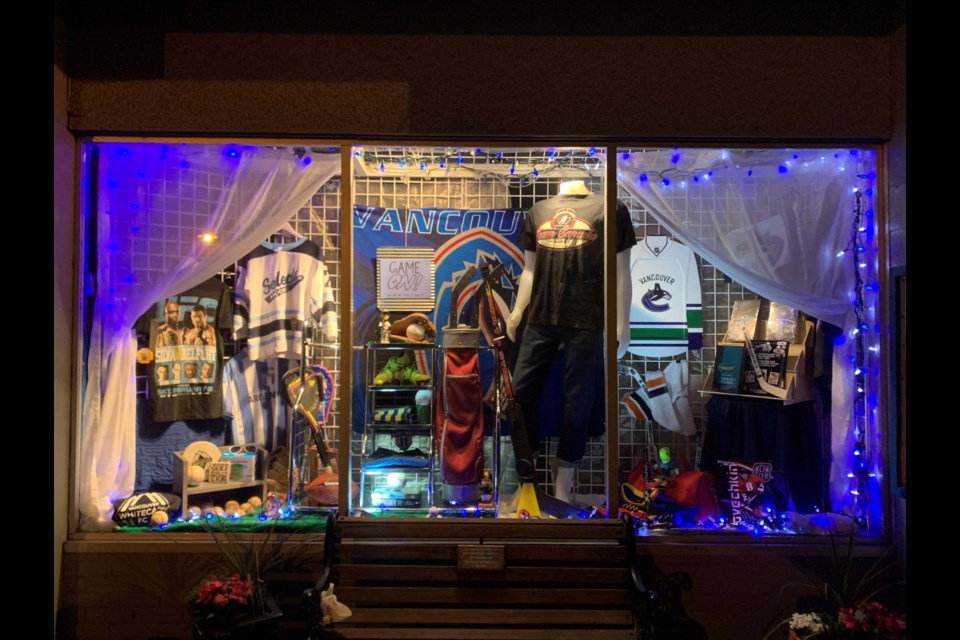 SOS Children's Village's Canucks themed window