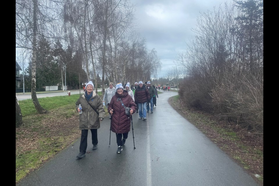 Community members headed out in the cold to take part in the CHIMO Coldest Night of the Year fundraiser.