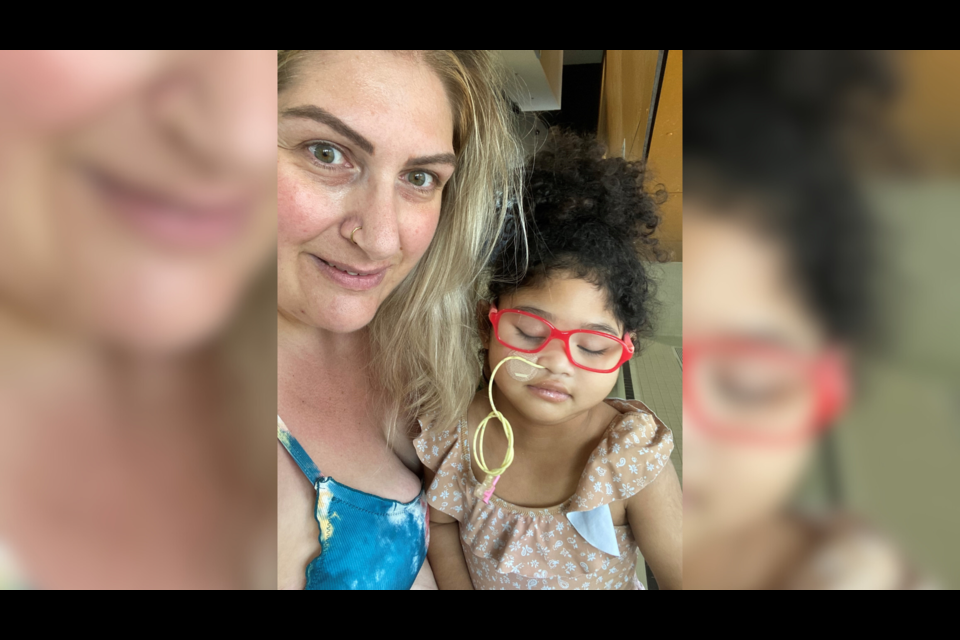 Michelle Paquette is hoping to raise funds to get her car back so she can take her daughter to Edmonton for medical treatment.