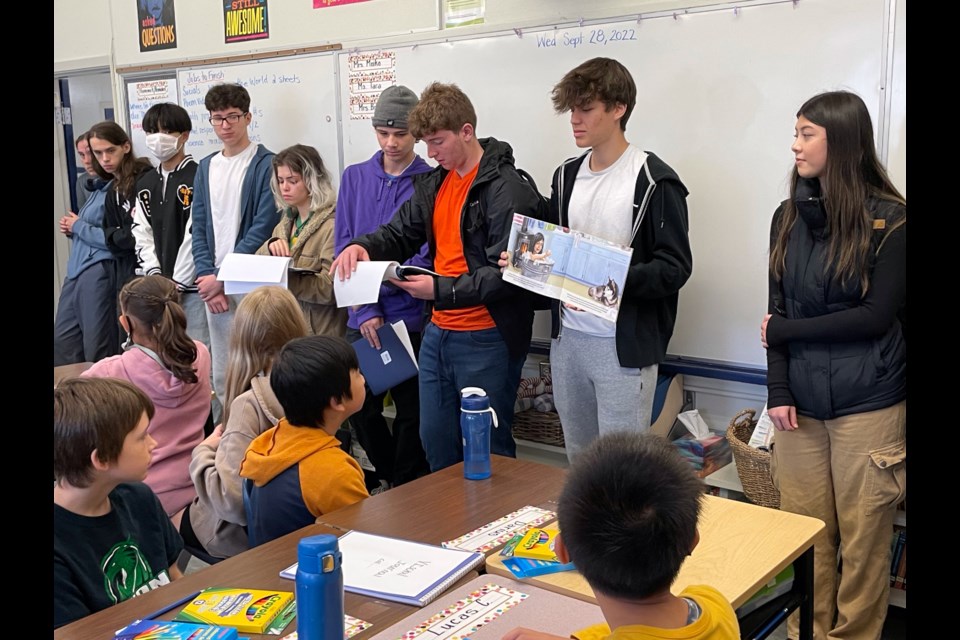 On Thursday, Hugh Boyd secondary's social justice students gave Dixon elementary students a lesson on the legacy and lasting impact of the residential school system.