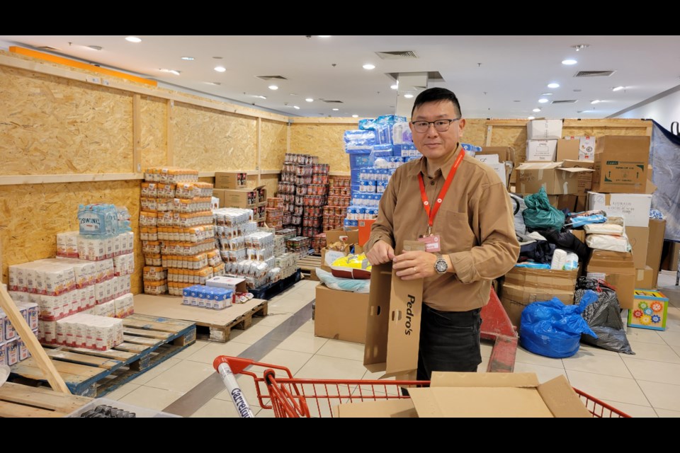 Kenny Chiu volunteered at an emergency shelter in Warsaw for seven weeks.