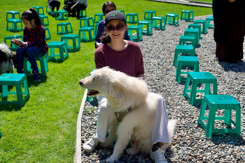 Pets were blessed at the Lingyen Mountain Temple on No. 5 Road this past weekend.
