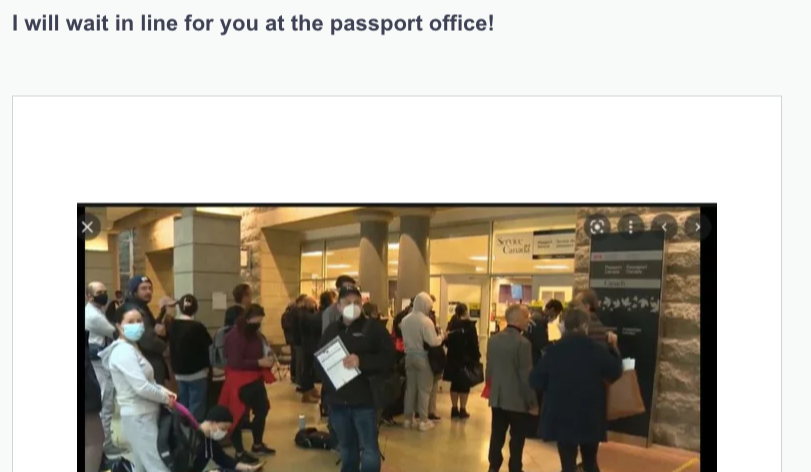 Freelance passport holder advertisements have been appearing on Facebook Markertplace and Kijiji recently. 