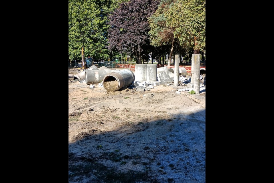 South Arms "Castle" is now more and is making way for a new playground in the spring