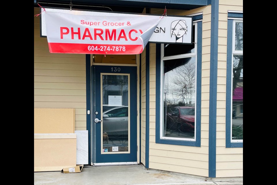 Super Grocer's pharmacy is relocating to Chatham Street after a fire destroyed the Steveston store in January.