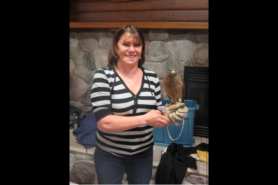 Richmond resident Therese Ducharme with a baby eagle in 2020.