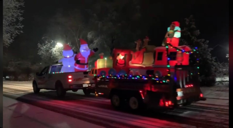 Trailer Santa display Steveston Sound and Stage