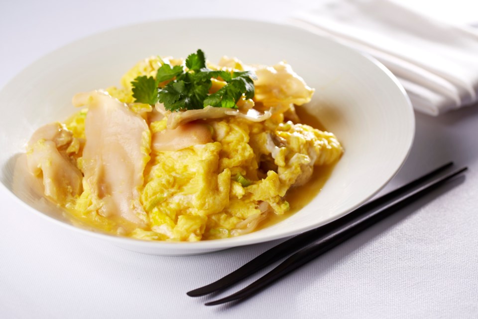 Bamboo Grove Restaurant won the Critics' Choice Signature Dish Award for its geoduck with soft scrambled eggs.