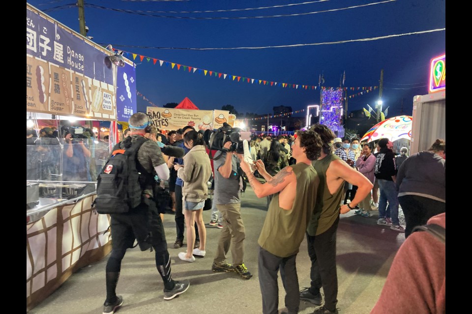 Amazing race team members were seen running through Richmond Night Market yesterday. 