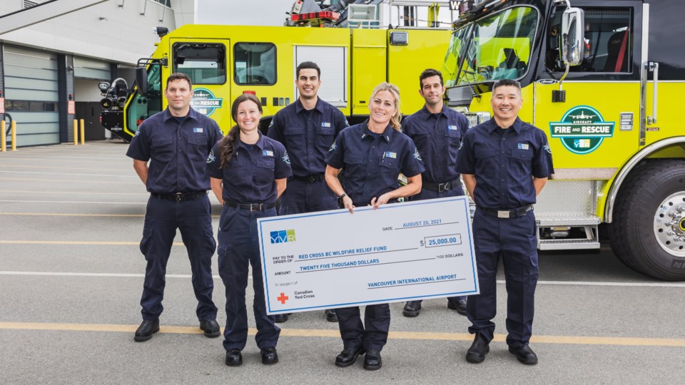 YVR donates to red cross wildfire relief