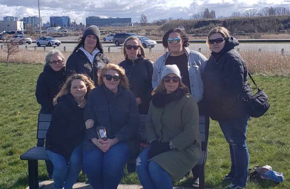 Family and friends of Christy Mahy gathered Monday, after Erjon Kashari's sentence, at a memorial bench for Christy, near the spot where she died in 2014