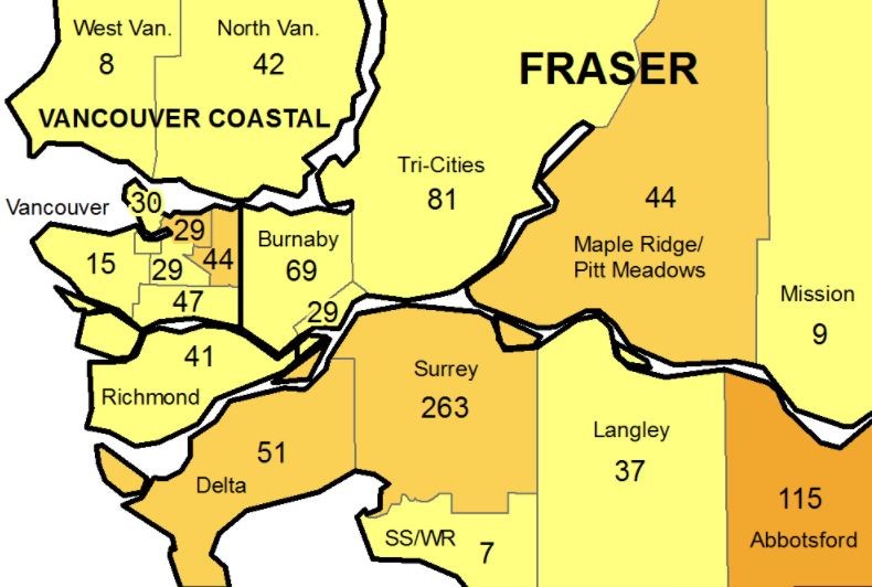 COVID-19 numbers Lower Mainland June 5