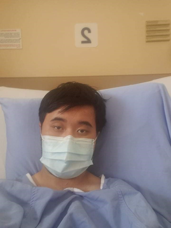 Magnus Li in hospital after covid vaccine