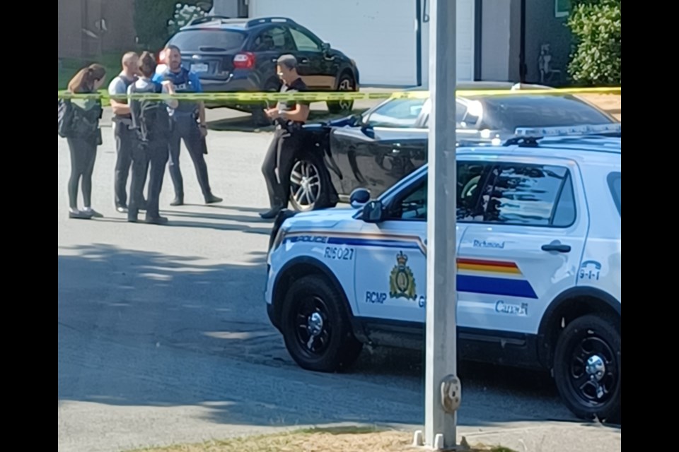 A huge police presence and yellow tape surround a residential area in East Richmond.