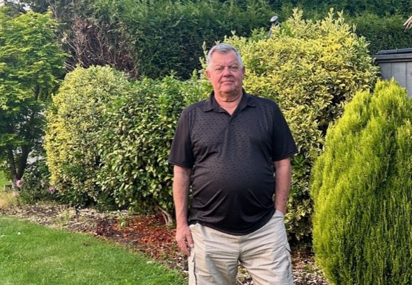Brian Flagel claims he and his neighbour have been duped by a door-to-door landscaper who promised a catalogue of work, but disappeared after a few hours
