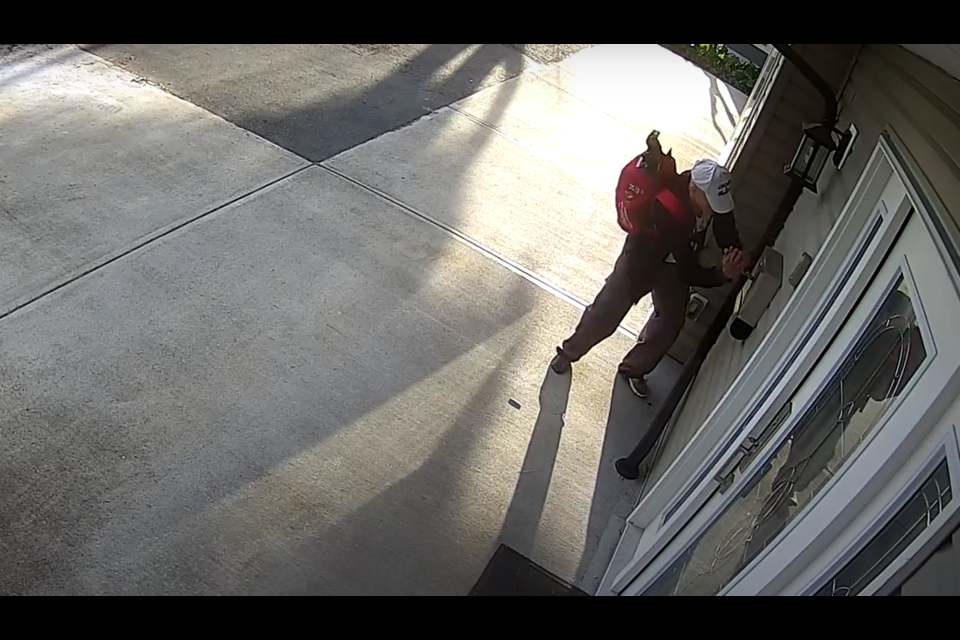 A man was caught on surveillance breaking into a Richmond mailbox early morning on August 10.