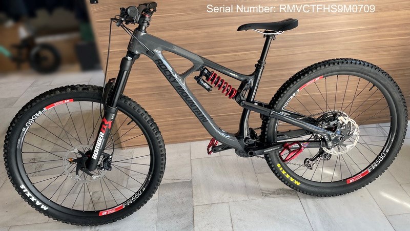 Richmond RCMP are still searching for two missing high end bikes, stolen with seven others from a sports store in north Richmond. Custom built 2020 Rocky Mountain C50 29” Medium with DT Swiss FR560 rims with 240 hub (Serial Number RMVCTFHS9M0709)