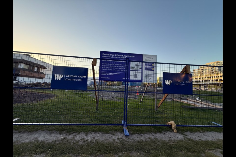 Demolition begins for the Landa development on Elmbridge Way in Richmond.