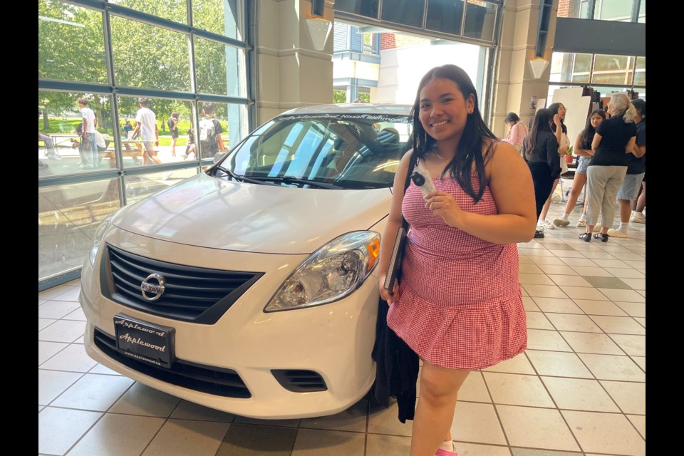 Cambie secondary’s Ashiera Shane Boral is this winner of the 2024 grad car giveaway.