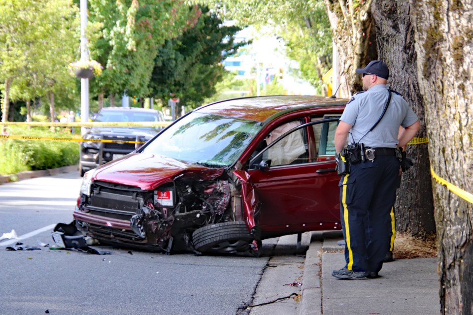 A crash on No. 3 Road on Saturday, July 5, 2025 closed the road for several hours.